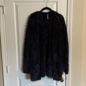 Free People Faux fur cardigan